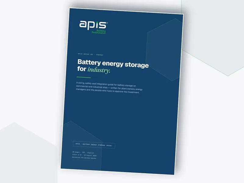 APIS Guide 03 — Battery Energy Storage for Commercial & Industrial Sites, 29-page PDF